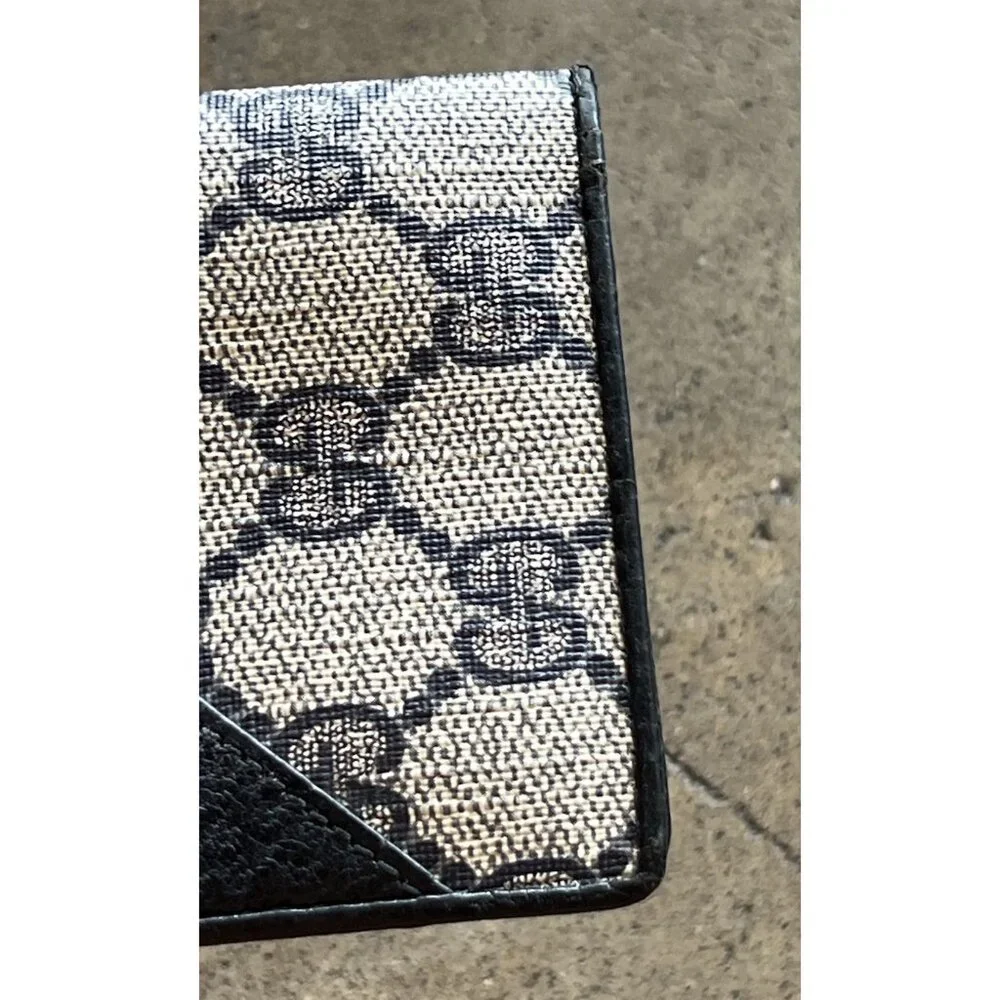 Vintage Gucci Card Holder Double Pocket Slot Light Weight Wallet Authentic RARE - Picture 4 of 15